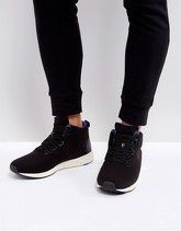 ASOS - Scarpe da ginnastica nere alte con suola puntinata - Nero