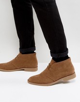 New Look - Desert boots in camoscio sintetico color cuoio - Pietra