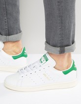 adidas Originals - Stan Smith S75074 - Scarpe da ginnastica di pelle bianche - Bianco