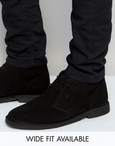 ASOS - Desert boots neri in pelle scamosciata - Nero