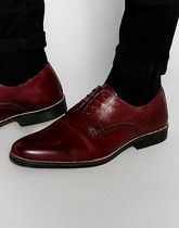 Red Tape - Scarpe stringate in pelle bordeaux - Rosso