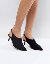 ASOS - SOLUTION - Scarpe con tacchetti a spillo e cinturino posteriore - Nero