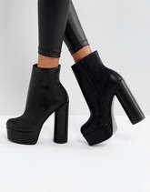 ASOS - ELECTRIFYING - Stivaletti con plateau - Nero