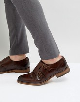 ASOS - Scarpe con fibbia in pelle marroni stile brogue - Marrone