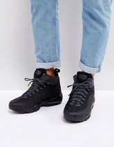 Nike Air Max 95 - Scarpe da ginnastica nere a stivaletto 806809-001 - Nero