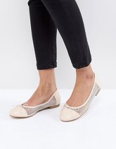 ASOS - LIGHT SHOW - Ballerine con cristalli - Beige