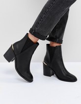 ASOS - ECHO - Stivaletti Chelsea con tacco - Nero