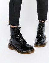 Dr Martens - Modern Classics 1460 - Anfibi in vernice a 8 occhielli - Nero