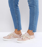 ASOS Wide Fit - VINO - Scarpe da ginnastica decorate - Beige