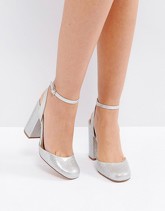 ASOS PRECISION - Scarpe con tacco - Argento