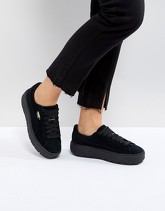 Puma - Trace - Sneakers triplo nero con plateau - Nero