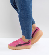 Puma - Trace - Sneakers con plateau rosa e nero - Rosa