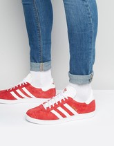 adidas Originals - Gazelle S76228 - Scarpe da ginnastica rosse - Rosso