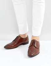 ASOS - Scarpe brogue stile derby in pelle marrone - Marrone