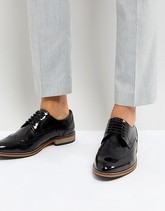 ASOS - Scarpe brogue in pelle nera lucida - Nero