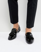 Kg By Kurt Geiger - Mocassini di vernice con nappe - Nero