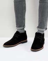 New Look - Desert boots neri in camoscio sintetico - Nero