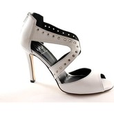 Sandali Malù MALU' 1429 bianco scarpe sandali donna cerniera tacco