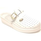 Scarpe Sanital Ciabatte Sanitarie Anatomiche Donna Blu Bianco Pelle Made in Ita