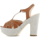 Sandali Keys 5125 Sandalo tacco Donna Marrone
