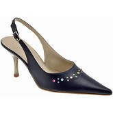 Scarpe Onde Piane Tacco 80 Punta Sfilata Strass Sabot