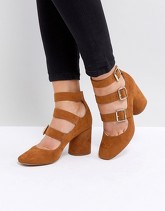 ASOS - SOHO - Scarpe con tacco medio - Cuoio