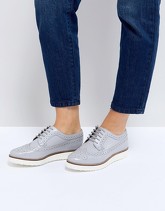 ASOS - MARCE - Scarpe piatte in pelle - Grigio