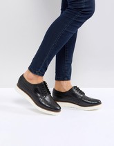 ASOS - MARCE - Scarpe piatte in pelle - Nero