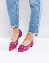 ASOS - LOOPHOLE - Ballerine intrecciate - Rosa