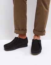 Clarks Originals - Scarpe Wallabee scamosciate - Nero