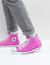 Converse Chuck Taylor All Star - Scarpe di tela alte rosa 159673C - Rosa