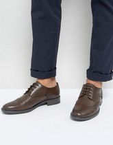 Frank Wright - Scarpe brogue in pelle marrone - Marrone