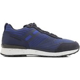 Scarpe Hogan Sneakers Rebel uomo in pelle e tessuto blu