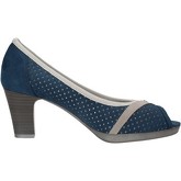 Scarpe Mary Collection scarpe donna decolte blu camoscio AF743