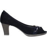 Scarpe Mary Collection scarpe donna decolte blu tessuto vernice AF748