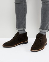 New Look - Desert boots marrone scuro in camoscio sintetico - Marrone