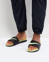 Nike Benassi - Solarsoft - Slider nere 705474-070 - Nero