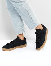 Nike Blazer - Scarpe da ginnastica basse scamosciate nere con suola in gomma - Nero