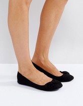 Park Lane - Ballerine con fiocco oversize - Nero