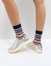 PS by Paul Smith - Sneakers con stelle metalliche - Argento