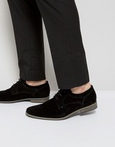 River Island - Scarpe derby scamosciate nere - Nero