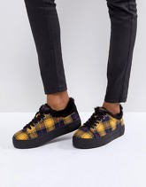 River Island - Sneakers stringate a quadri - Multicolore