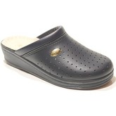 Scarpe Sanital Ciabatte Sanitarie Anatomiche Donna Blu Bianco Pelle Made in Ita