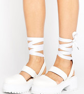 ASOS - FERDINAND - Slider di pelle intrecciati - Bianco