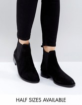 ASOS - ABSOLUTE - Stivaletti scamosciati Chelsea - Nero