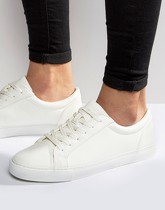 ASOS - Scarpe da ginnastica stringate bianche - Bianco