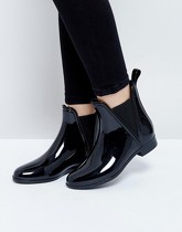 ASOS - GAME - Stivali di gomma Chelsea - Nero