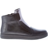 Stivaletti Prada Donna stivaletto in pelle NERO più argento con zip laterale e su