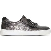 Scarpe Nero Giardini Slip-on A719520 9520 con frange grigio antracite