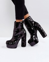 ASOS - ELECTRIFYING - Stivaletti con plateau - Nero